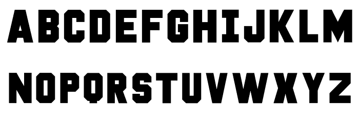 Deep Shadow Over Font LOWERCASE