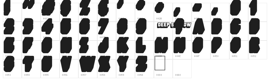 Deep Shadow Under Character Map
