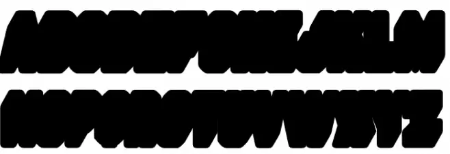 Deep Shadow Under フォント 小文字