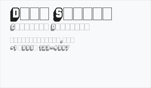 Deep Shadow Business Card