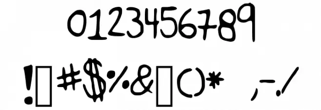 Deep Font OTHER CHARS