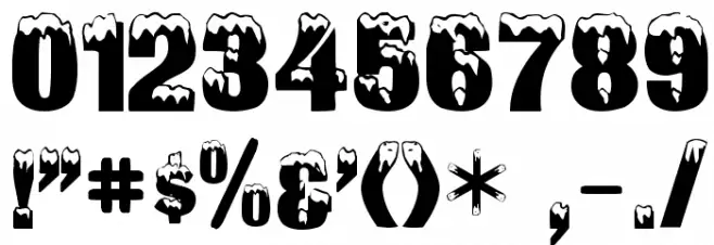 DeepFreeze Font OTHER CHARS