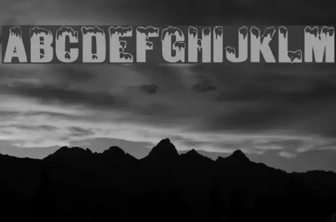 DeepFreeze Font examples