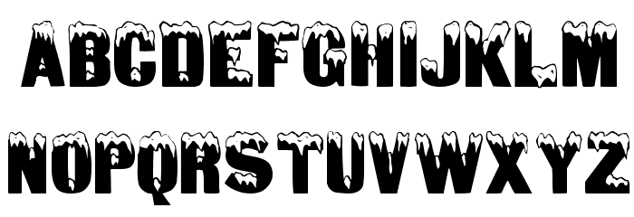 DeepFreeze Font LOWERCASE