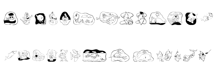 DeepSwimmers Font LOWERCASE
