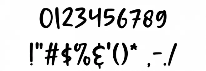 Deeptalk Font OTHER CHARS