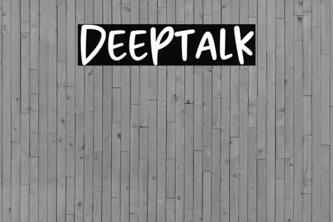 Deeptalk Font examples