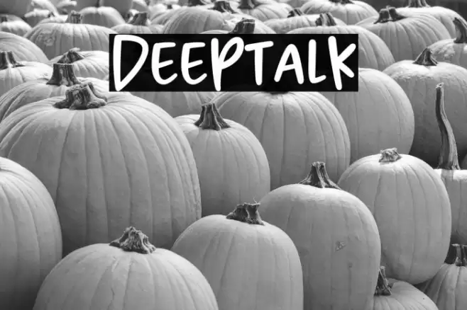 Deeptalk Font examples