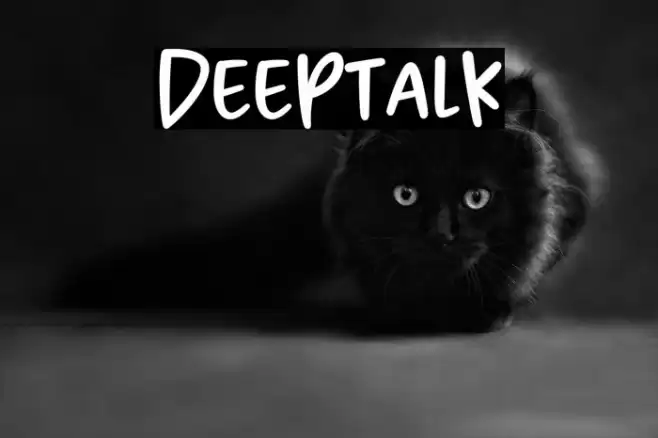 Deeptalk Font examples