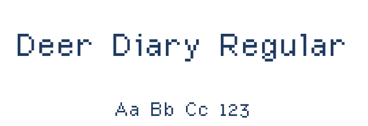 Deer Diary Regular Font Preview