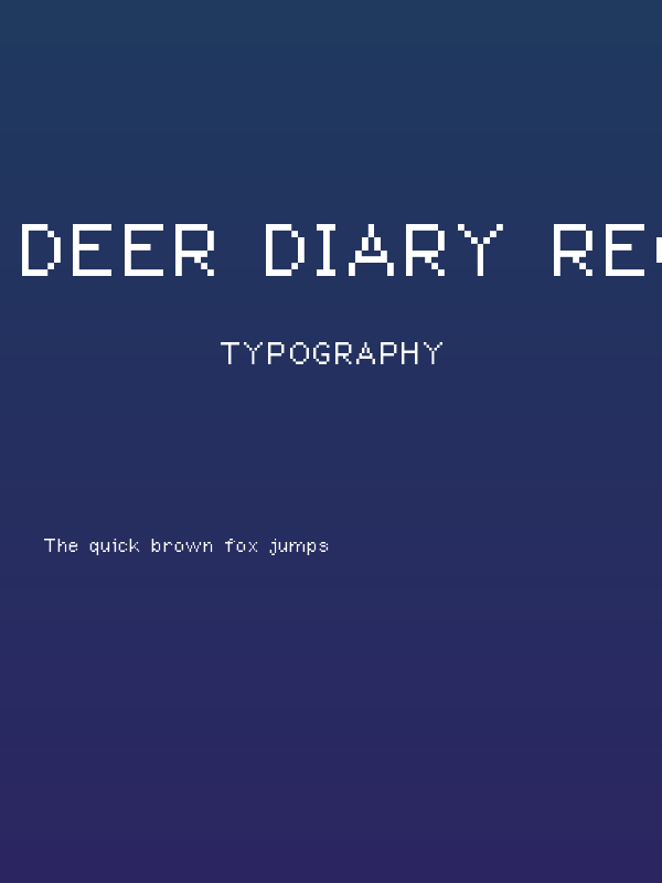 Deer Diary Regular Poster