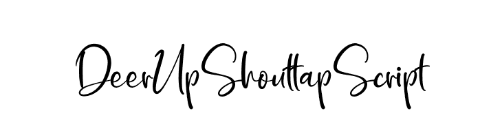 DeerUp Shouttap Script  नि: शुल्क फ़ॉन्ट्स डाउनलोड