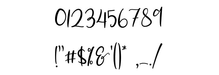 DeerUp Shouttap Script Font OTHER CHARS