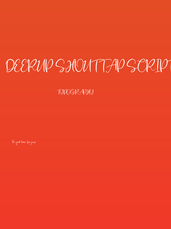 DeerUp Shouttap Script Poster