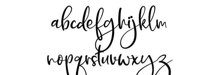 DeerUp Shouttap Script Font LOWERCASE