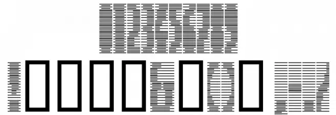 Deeter  Condensed Font OTHER CHARS