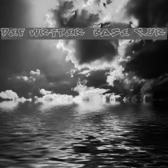 Def Writer | BASE Cyr Font examples
