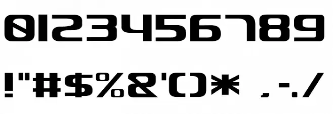 Defactica Font OTHER CHARS