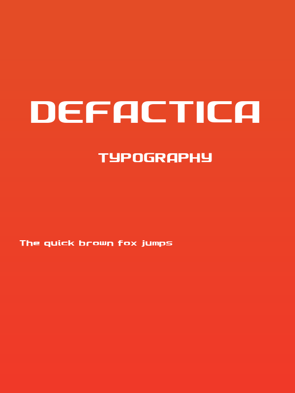 Defactica Poster