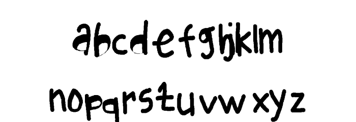 Default Doom Font LOWERCASE