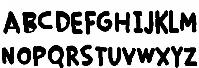 Default Text Schriftart Groß