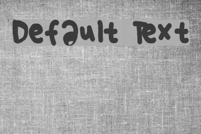 Default Text Font examples