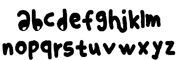 Default Text Font LOWERCASE