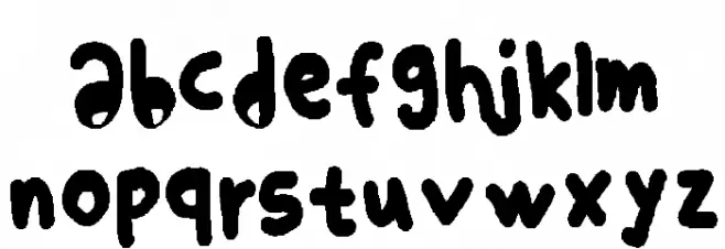 Default Text Font LOWERCASE