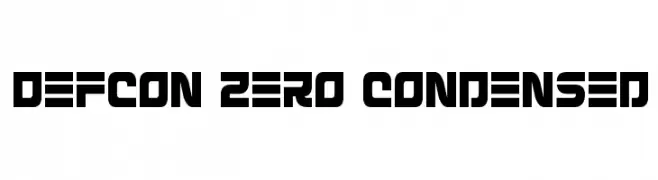 Defcon Zero Condensed  Descarca Fonturi Gratis
