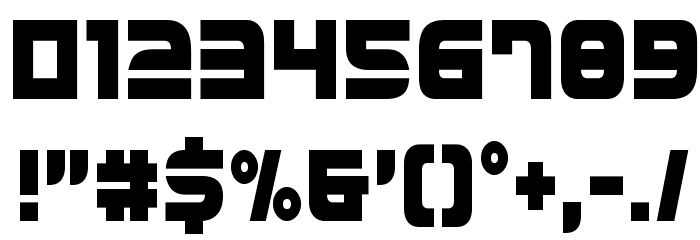 Defcon Zero Condensed Font OTHER CHARS
