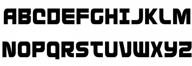 Defcon Zero Condensed 字体 大写