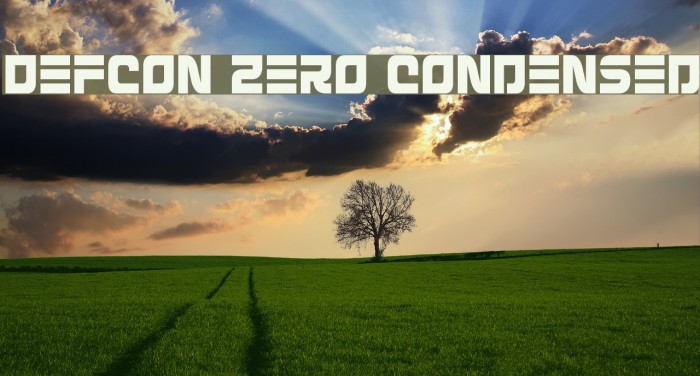 Defcon Zero Condensed Font examples