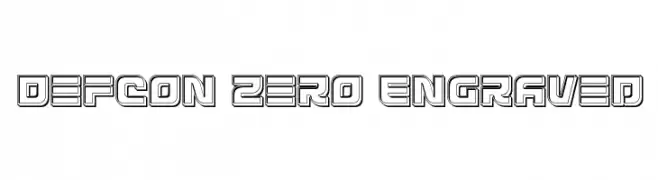 Defcon Zero Engraved  Descarca Fonturi Gratis