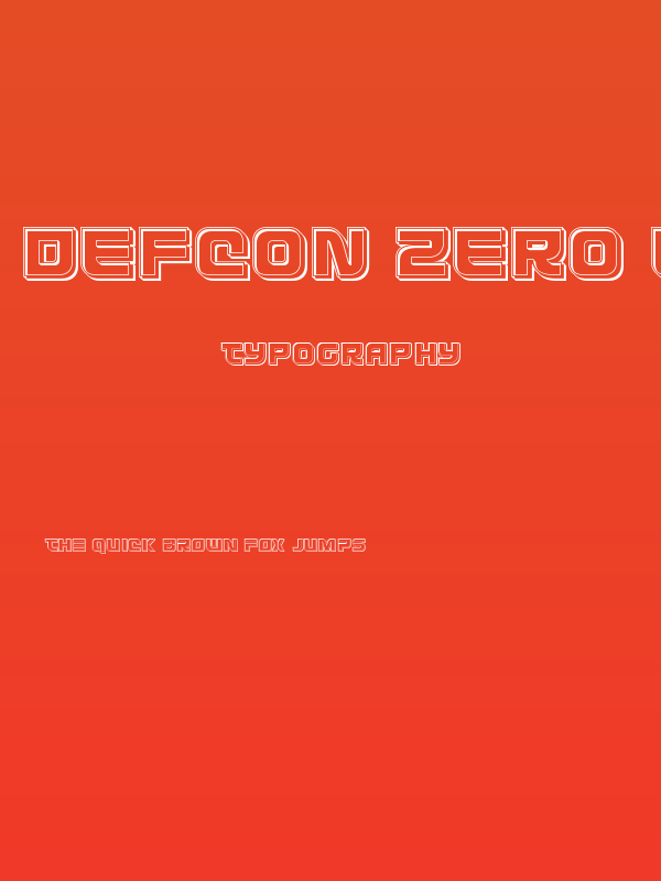 Defcon Zero Engraved Poster