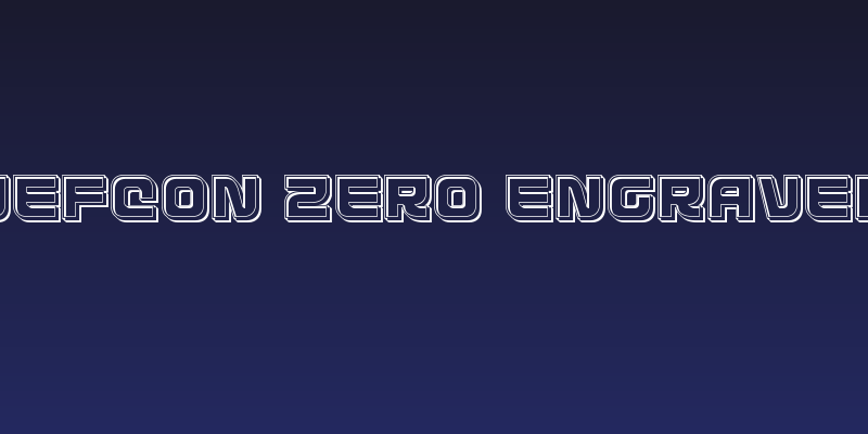 Defcon Zero Engraved Social Header