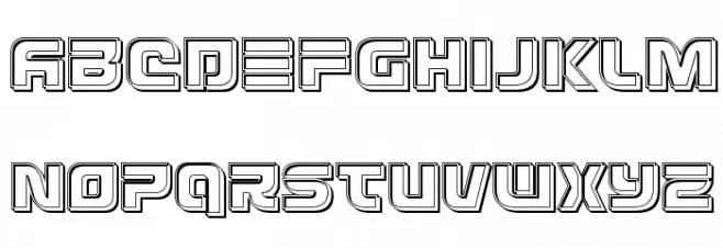 Defcon Zero Engraved フォント 小文字