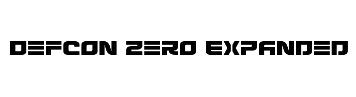 Defcon Zero Expanded  Descarca Fonturi Gratis