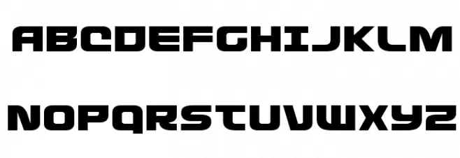 Defcon Zero Expanded Polices MAJUSCULES