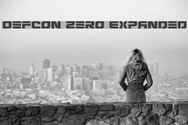 Defcon Zero Expanded Font examples