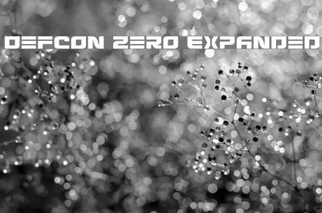 Defcon Zero Expanded Font examples