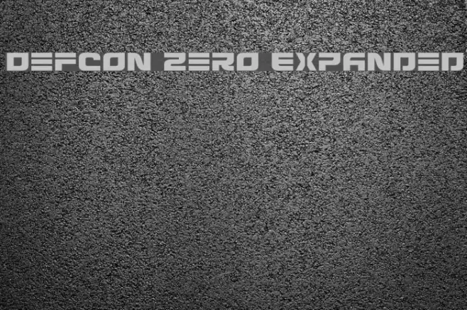Defcon Zero Expanded Font examples
