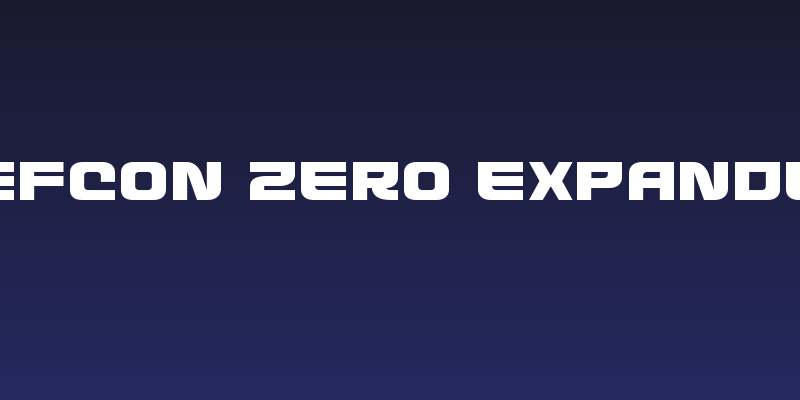 Defcon Zero Expanded Social Header