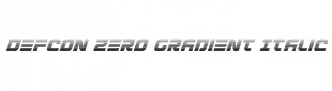 Defcon Zero Gradient Italic  baixar fontes gratis