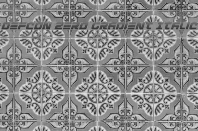 Defcon Zero Gradient Italic Font examples