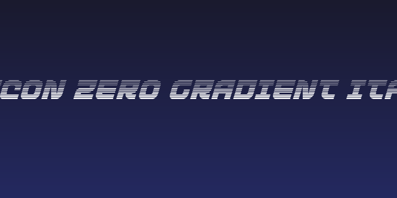 Defcon Zero Gradient Italic Social Header