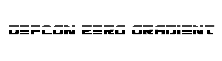 Defcon Zero Gradient  नि: शुल्क फ़ॉन्ट्स डाउनलोड