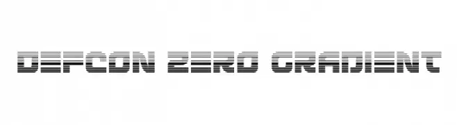 Defcon Zero Gradient  baixar fontes gratis