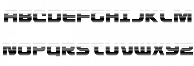 Defcon Zero Gradient Schriftart Groß