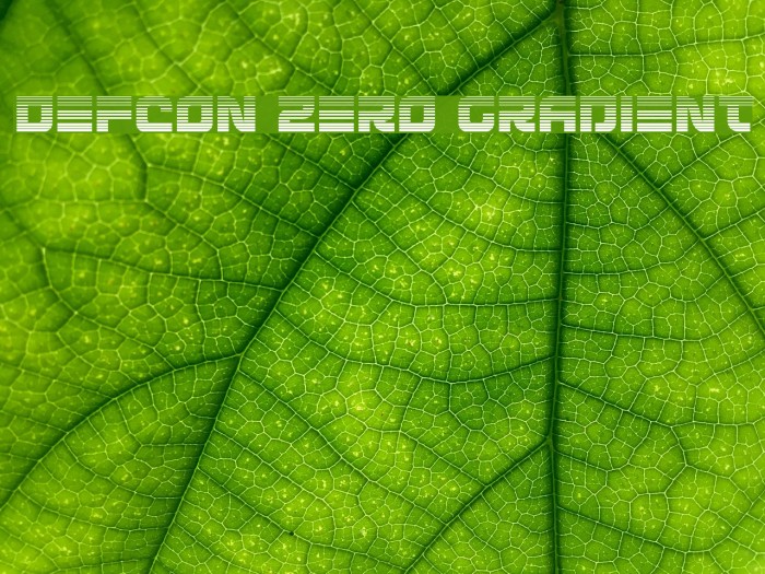 Defcon Zero Gradient Font examples