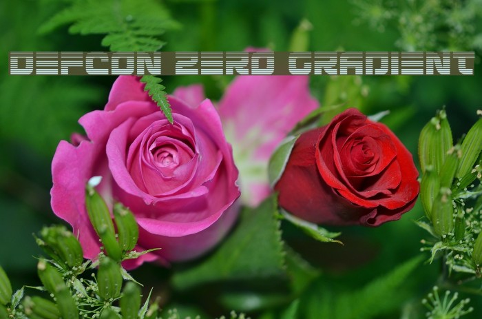 Defcon Zero Gradient Font examples